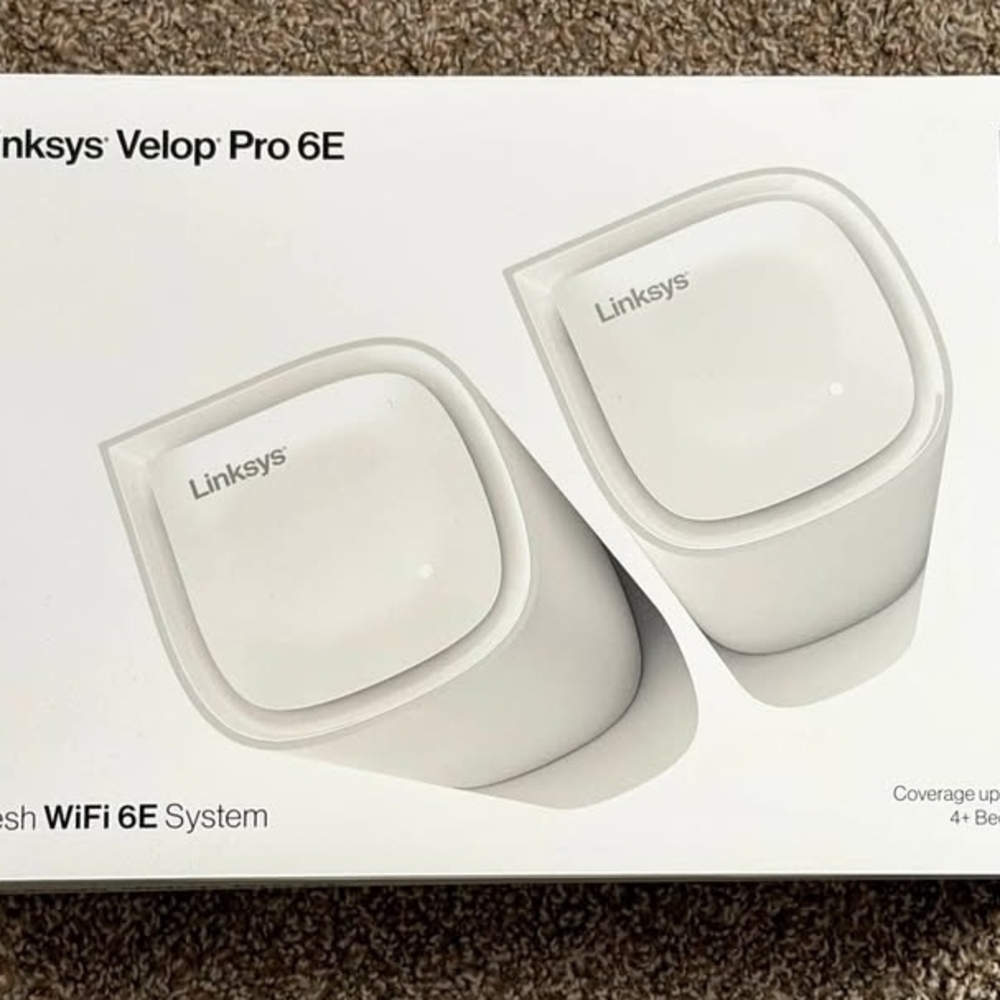 Linksys Velop Pro 6E Wireless Router - White 2 Pack